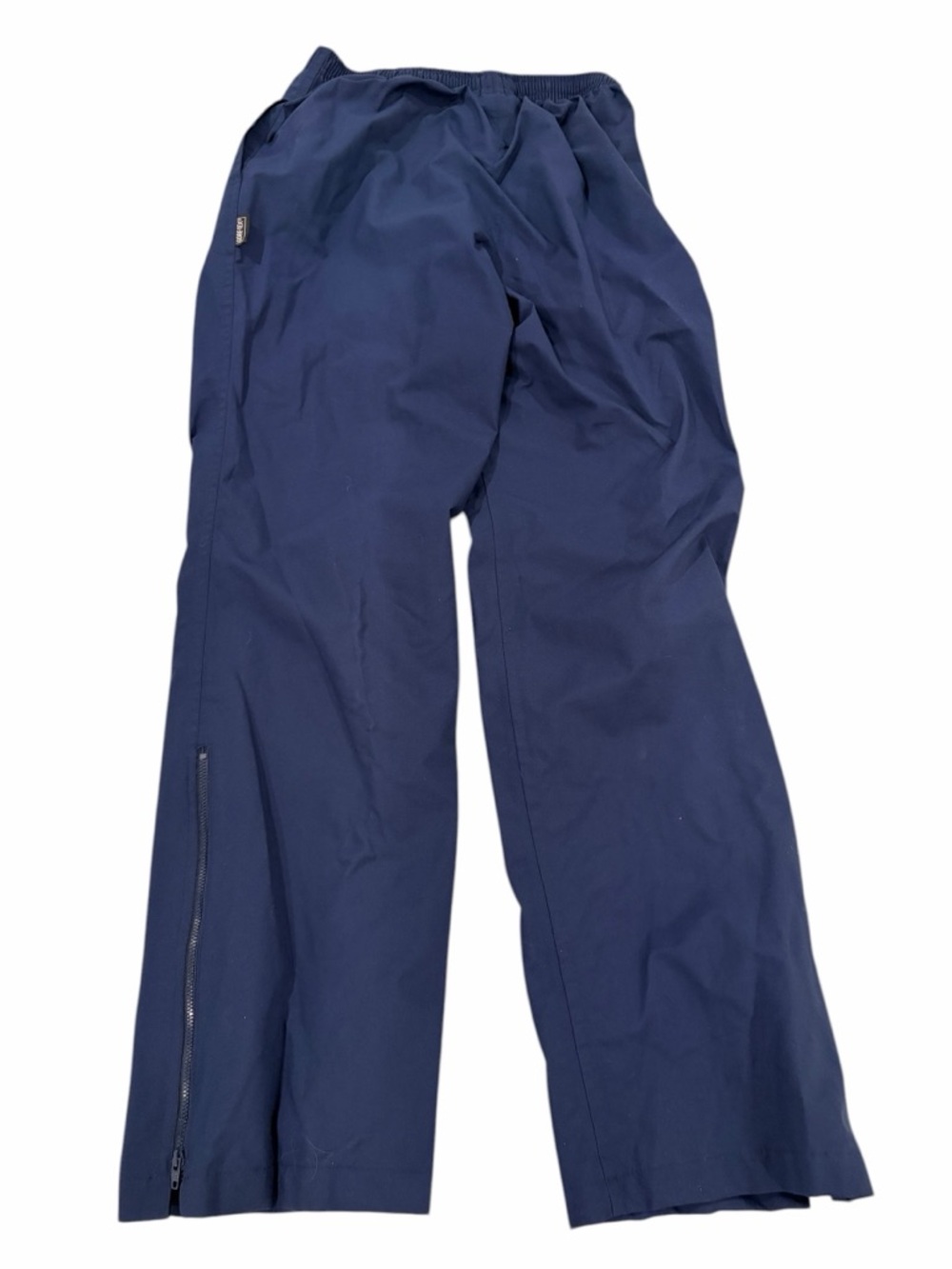 Asics Gore Tex Pants Mens Medium Navy Waterproof Rain Zip Ankle Y2K